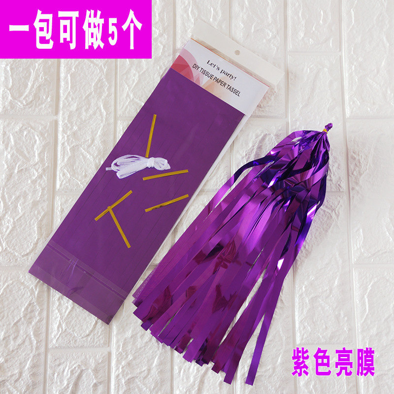 Fijación de papel al por mayor 5 / paquete de cinta de color tirar de flores decoración de la habitación de bodas suministros de fiesta europeos y estadounidenses