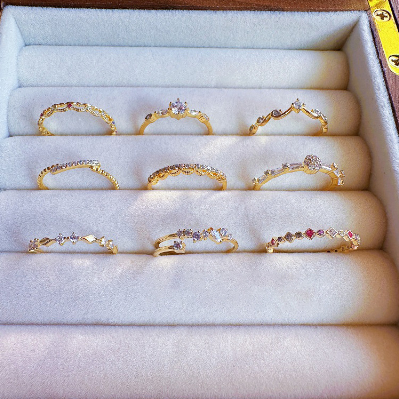 Japanese Style Mature Elegant Light Luxury Exquisite Atmosphere Ultra-Thin Stacking For Women Fashionable Personality_voghion.com