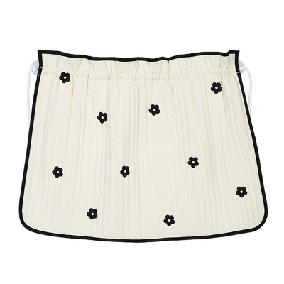 Car curtains, design, car sunshade, heat insulation, and - quilted-hemmed-embroidered-curtains-with-floral-designs