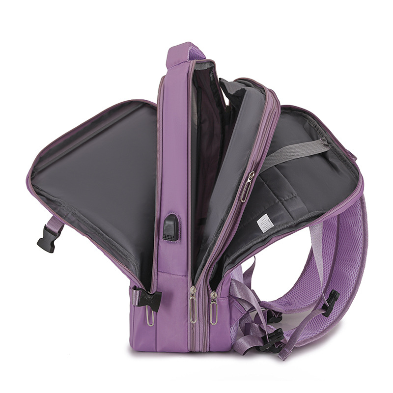 Expandable Business Backpack Large Capacity Travel Bag For Men_voghion.com