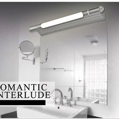 化粧台補光壁灯トイレアルミ材高透光pvcシンプル穴なし防水霧led鏡灯