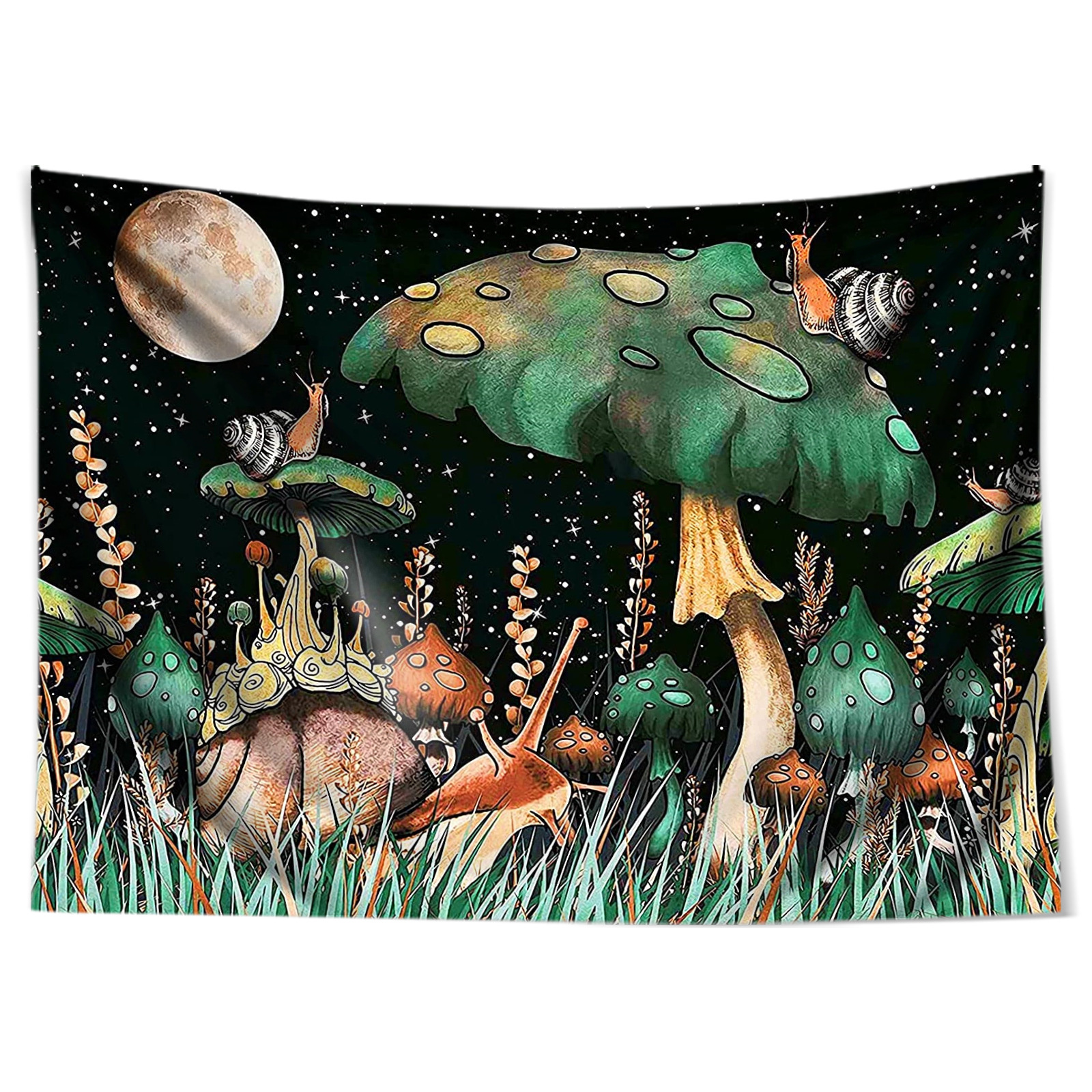 新款彩色波西米亚梦幻迷幻嬉皮蘑菇背景布客厅房间床头出租屋挂毯
