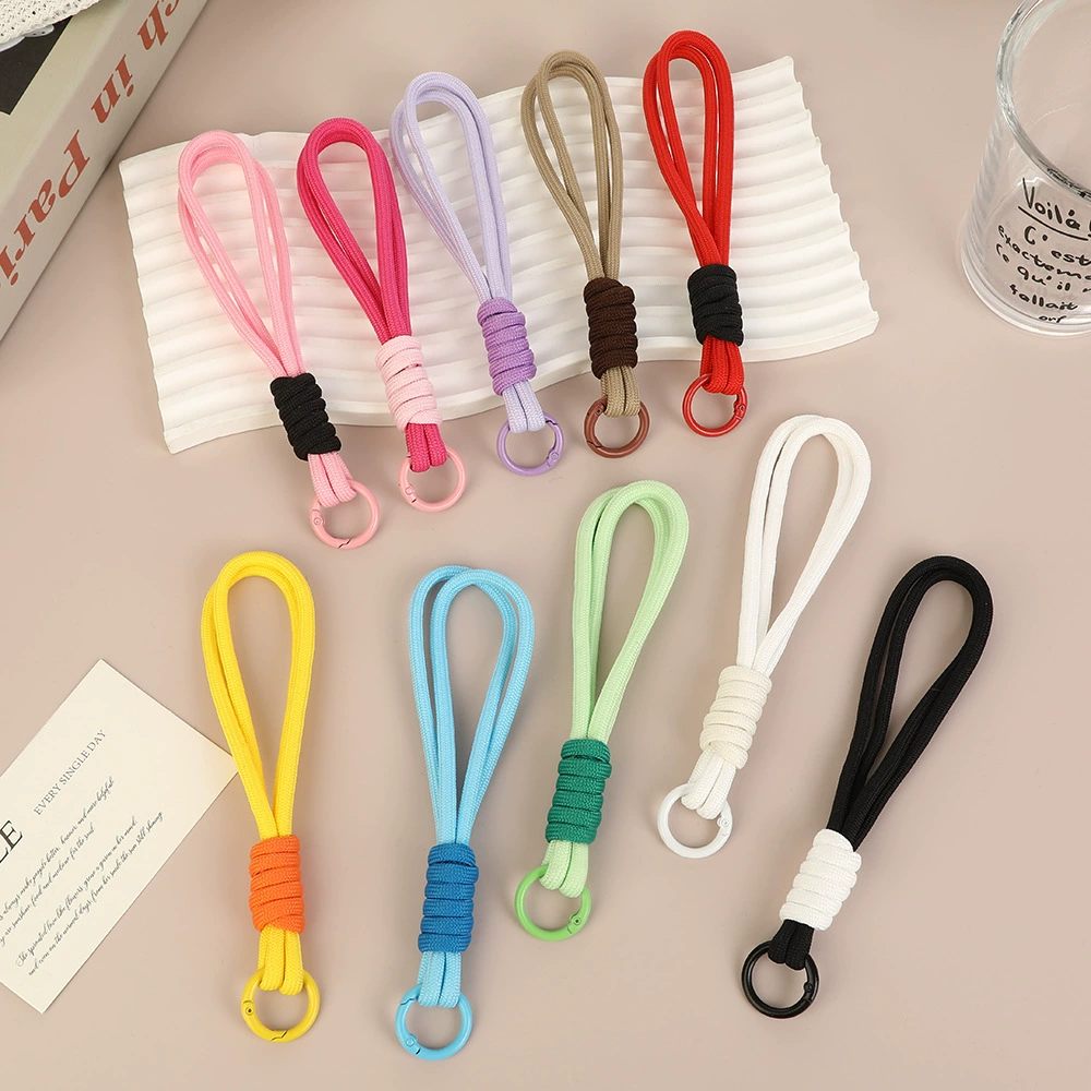 Mobile phone, short strap handmade, woven keychain, Reins leash