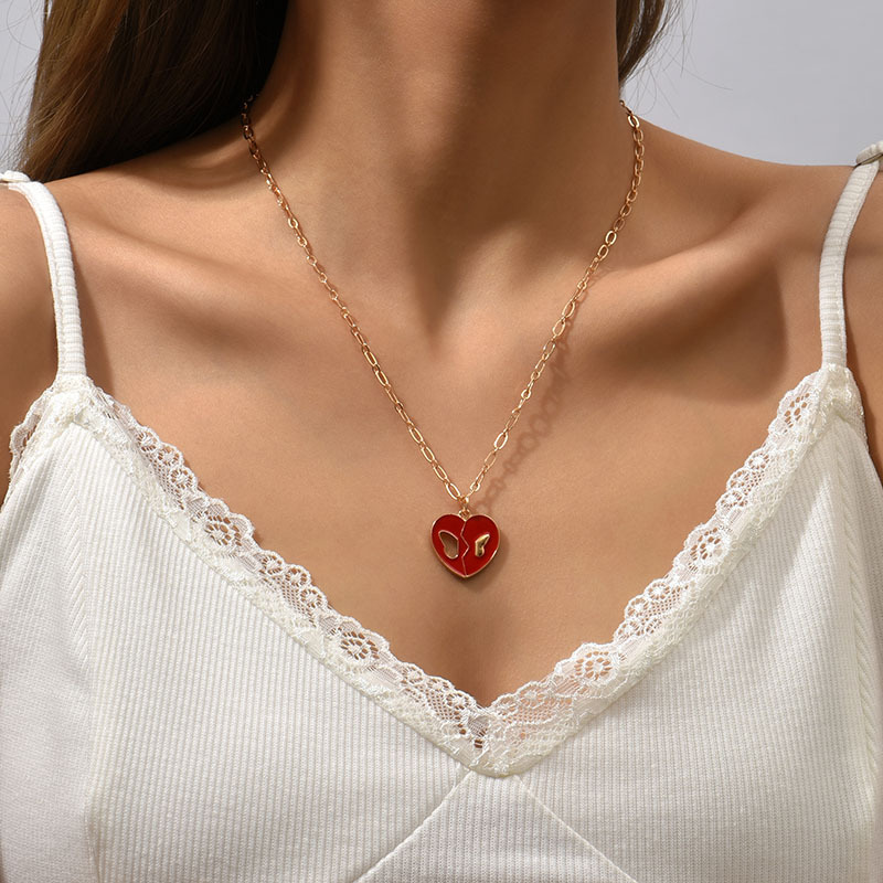 1 Piece Fashion Heart Shape Alloy Plating Womenu0027S Pendant Necklace