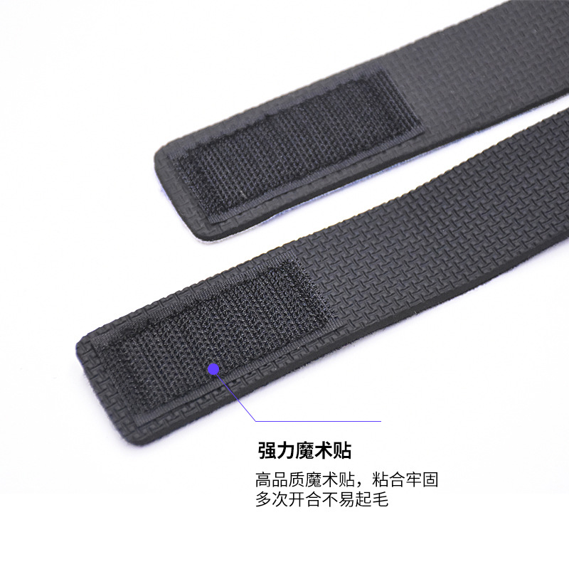 Varilla de Luya varilla de viga fija antideslizante con material de buceo engrosado elástico correa de caña de pescar correa de varilla de viga de Velcro