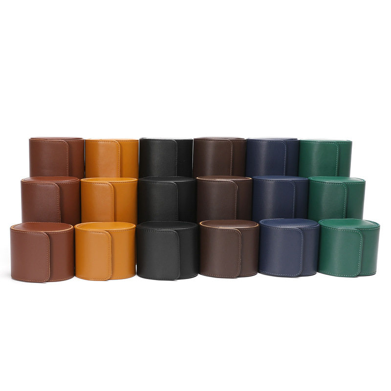 Factory Free Shipping Genuine Leather Feel Nappa Pattern Pu Leather Watch Storage Box 1 2 3 Watch Slots Watch Packaging Box