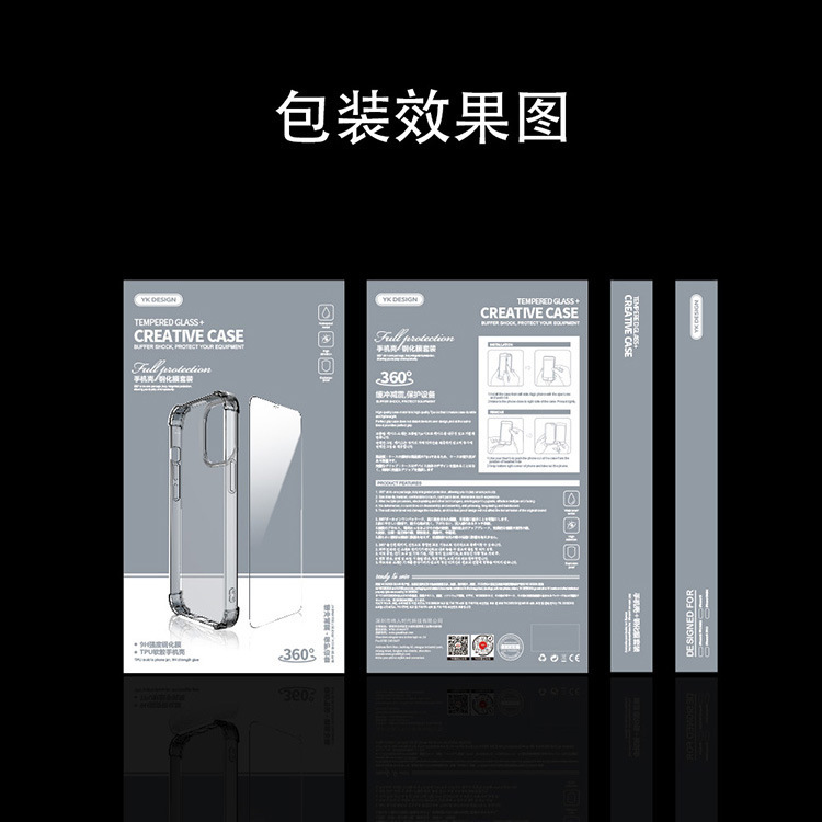 Iphone13Pro Soft Shell Tempered Film Combination Set Is Suitable for Apple 14Promax Transparent Tpu Shell and Film Integrated
