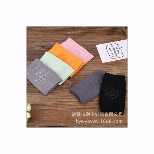 Creative children's anti-slip knee pads socks cotton knee pads with adhesive socks baby learning to walk knee pads socks