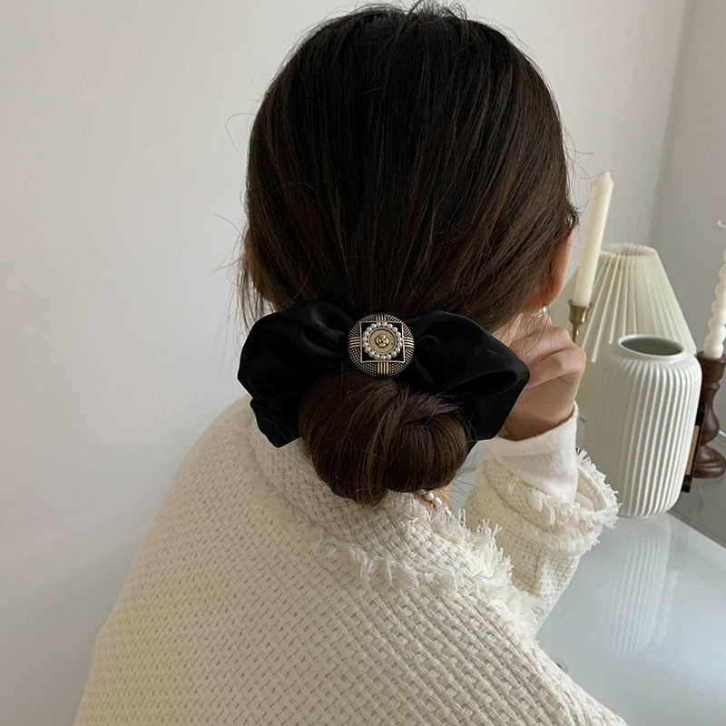 Bronzo vintage ~ Copricapo con passante per capelli alla francese, elastico alto, accessori per capelli corti, corda per capelli arrotolata sulla parte posteriore della testa, Corea_voghion.com
