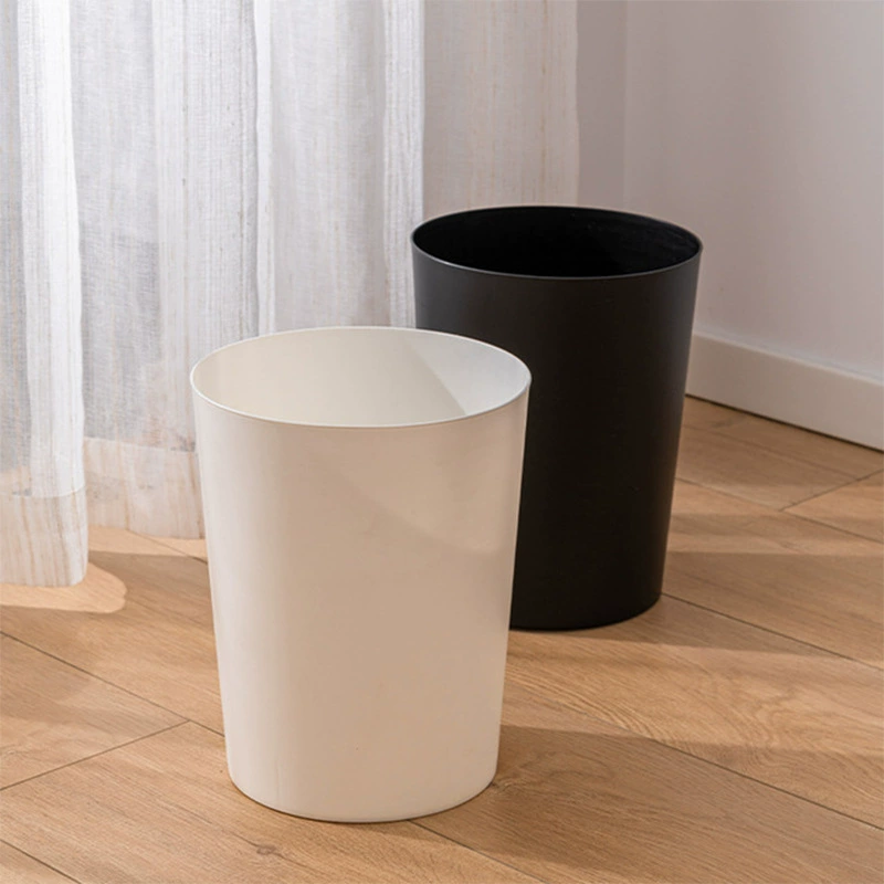 Мусорное ведро Пластиковая корзина для мусора с нажимным кольцом Классифицированная трубка для хранения Общественная комната Бытовая гостиная Бытовое мусорное ведро