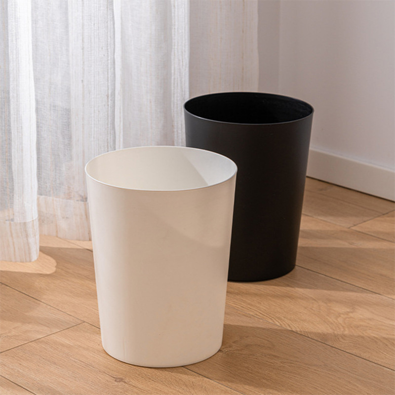 Trash Can Plastic Paper Basket with Pressure Ring Classification Storage Tube Office Home Living Room Household Trash Can Trash Can Plastic Paper Basket with Pressure Ring Classification Storage Tube Office Home Living Room Household Trash Can