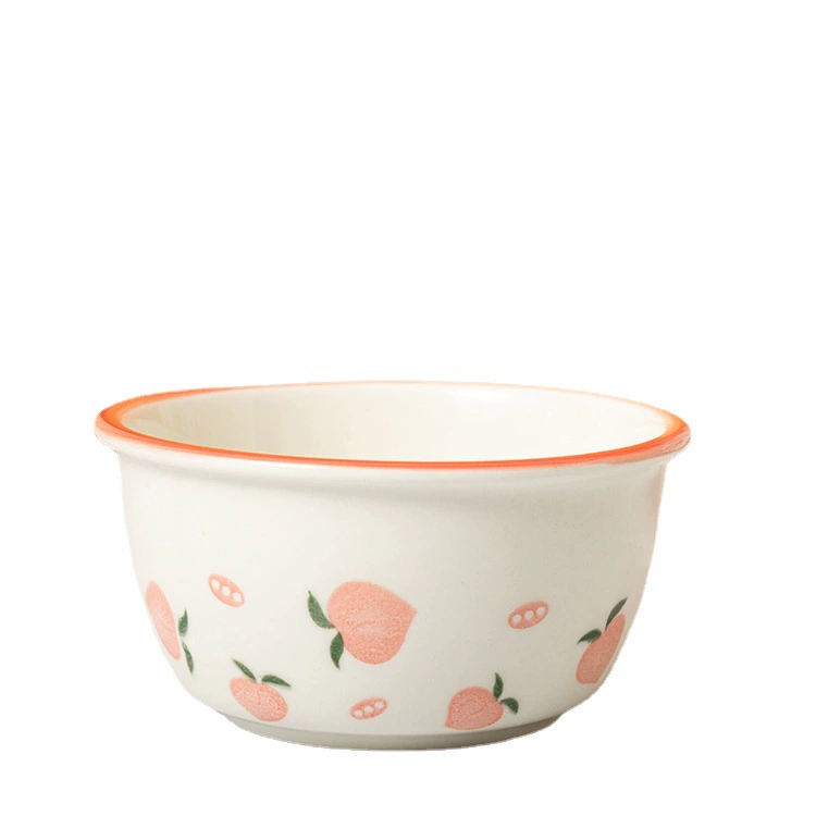 Cute ceramic high quality tableware, sophisticated soup bowl, internet celebrity