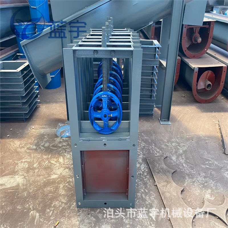 手动插板阀污水闸板阀门气动电动插板阀卸灰阀圆形方形插板阀300