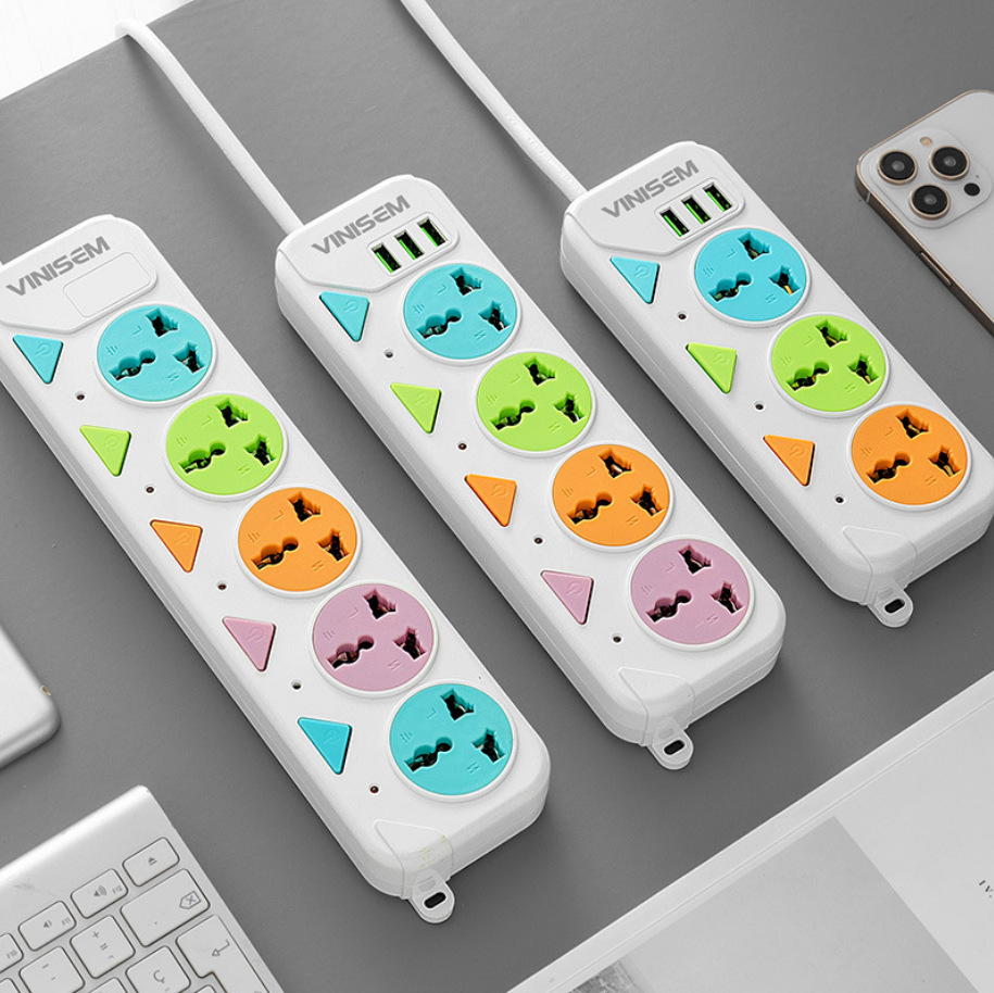 Comercio exterior con enchufe multifunción USB enchufe del sudeste asiático interruptor independiente orificio universal placa de conexión placa de conexión de color