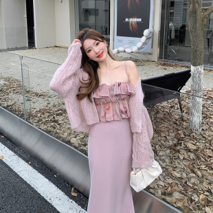 �����c��õ�����÷�ɫС�������b���|ӡ���R��ë�_�����µ��۰�ȹ