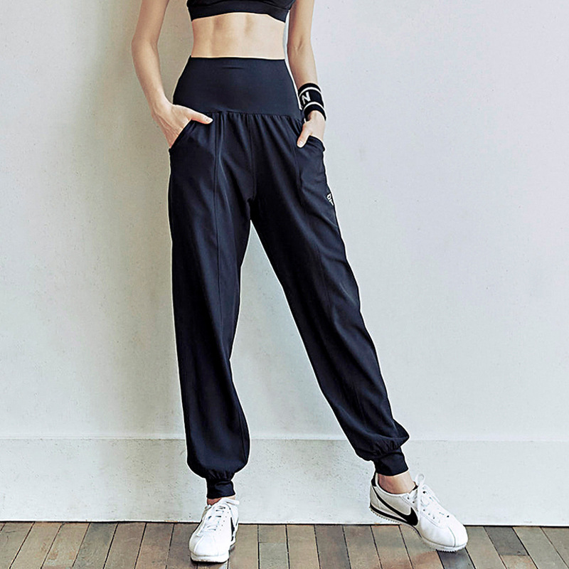 New Casual Sports Pants Women's plus size Loose High Waist Running Gym Breathable Quick-drying Yoga Pants Ankle Pants