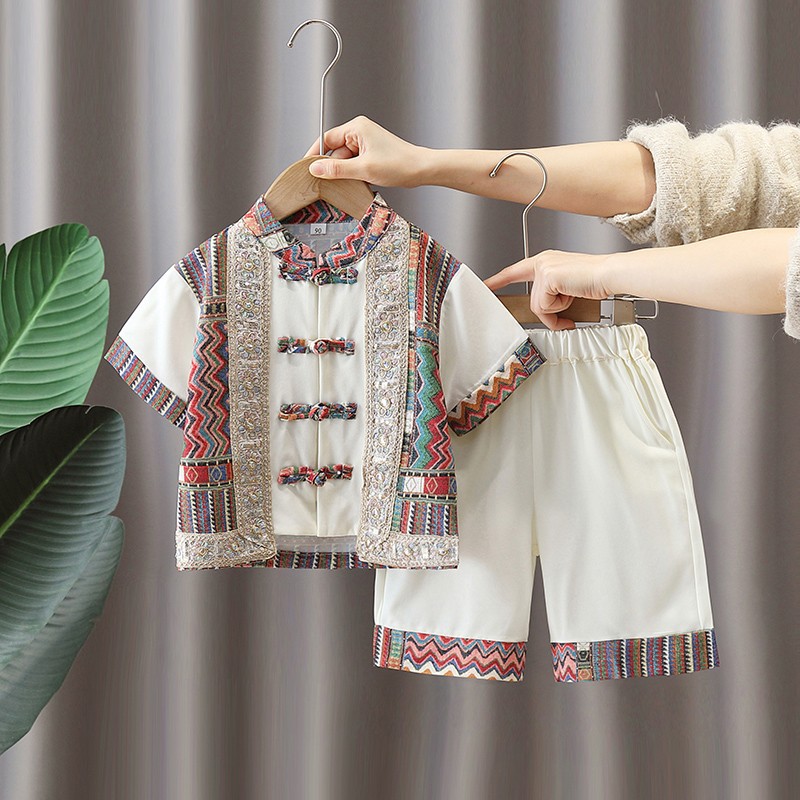 7138 Trajes de Hanfu para niños Trajes de minorías étnicas de primavera y otoño para niñas Trajes exóticos para niños del 3 de marzo