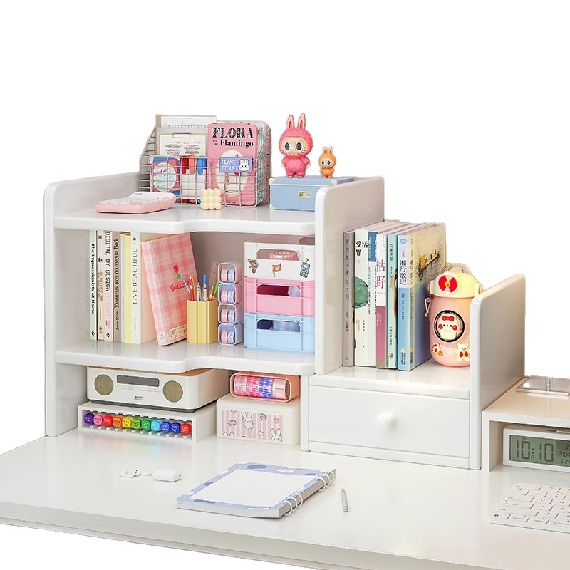 Estante de escritorio de madera sólida estante de esquina retráctil escritorio escritorio vertical multicapa pequeño gabinete de escritorio estación de oficina