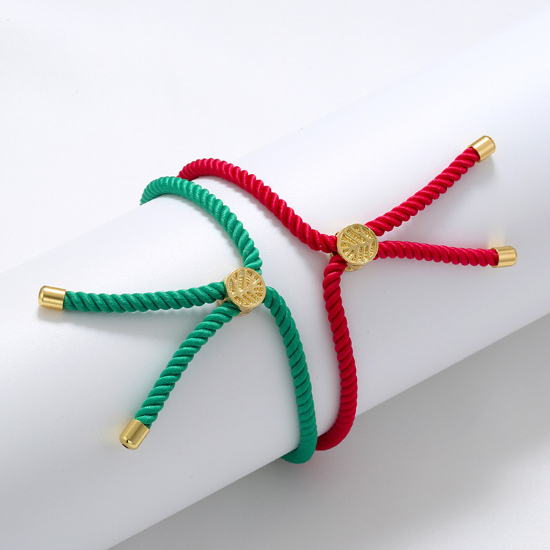 1 Stück Einfacher Stil Einfarbig Kabel Stricken Seil Schmuckzubehör display picture 6