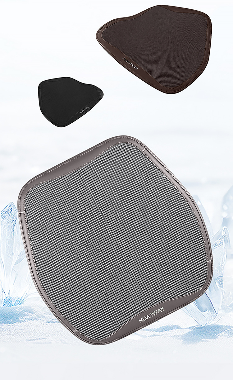 New Ice Silk Car Seat Cushion, Universal for All Seasons, Breathable Single-Piece Lumbar Support, Non-Slip Seat Pad, Available for Dropshipping