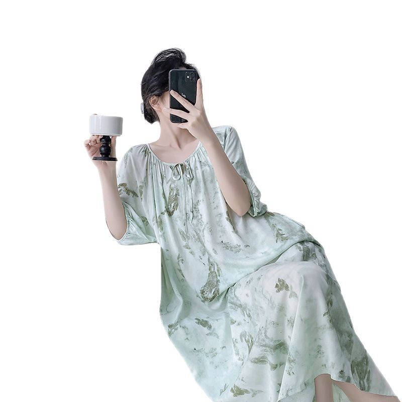 大码棉绸睡裙