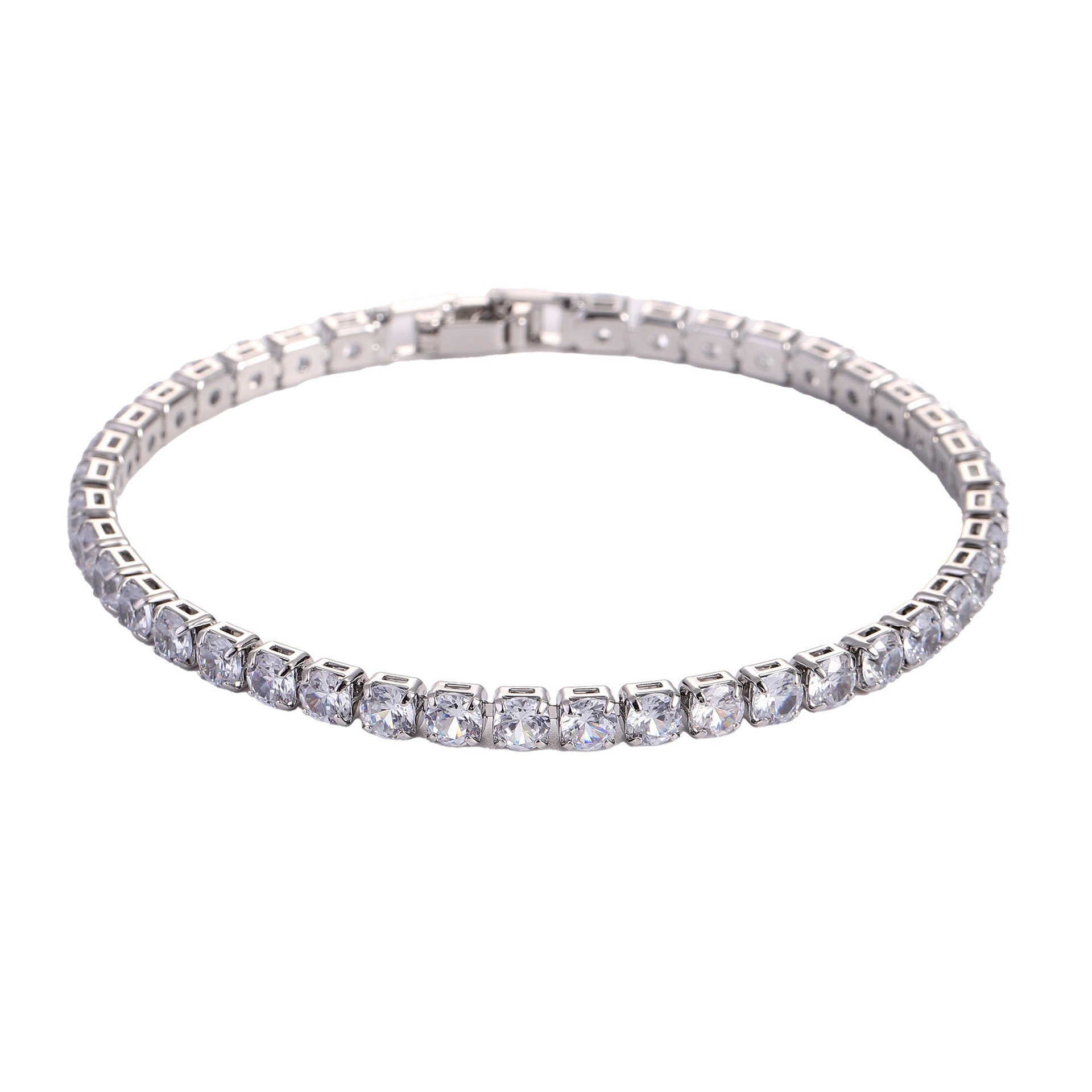 Cavigliera uomo in zircone bracciale hip hop gioiello tendenza_voghion.com