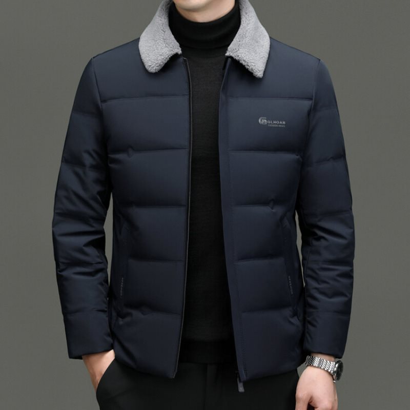 Winter casual solid color universal down jacket