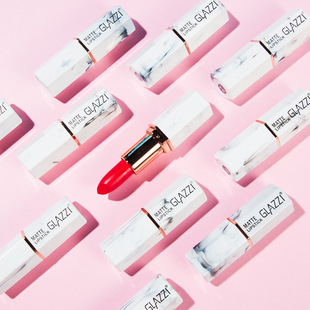 Glazzi Internet Celebrity Makeup White Jade Constant Color Lipstick Student Marble Lipstick Moisturizing Moisturizing Shake Tone Same Style