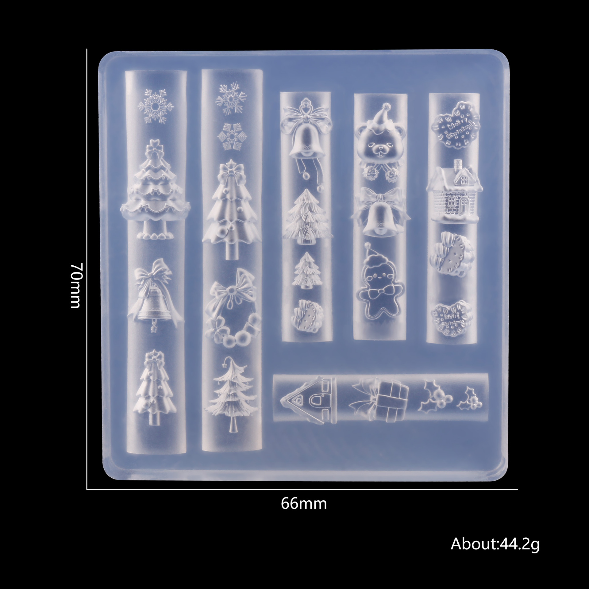 Nail Art 3D Molde de silicona suave Herramientas de tallado Bowknot Nail Art Relieve Joyería de epoxi Nail Art Molde de silicona