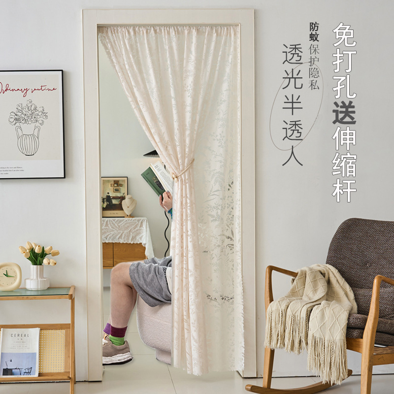 No-Drill Installation Door Curtain for Home Bedroom Mosquito-Proof Screen Door 2025 New Kitchen Blocking Curtain Gauze Curtain Partition Curtain