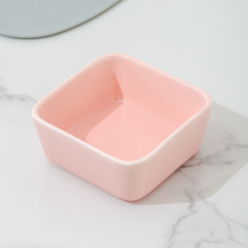 Tazón de mascotas de cerámica de hámster, tazón para gatos, tazón para perros, bandeja de madera, tazón para perros, protector de cuello, tazón para alimentos para gatos, anti-derribado