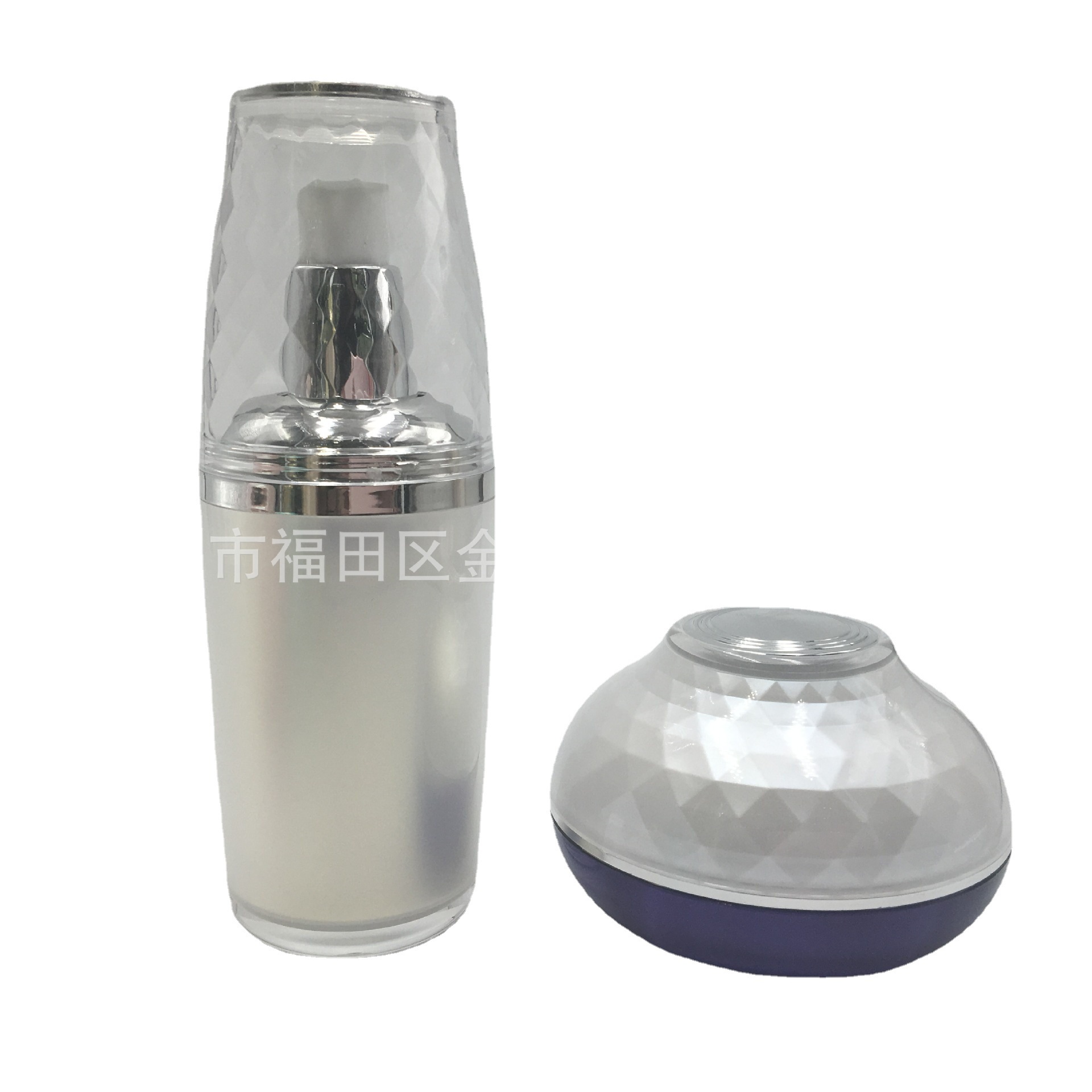 碗形瓶水乳精华液套装瓶120g膏霜瓶泥膜包材分装瓶亚克力高档护肤
