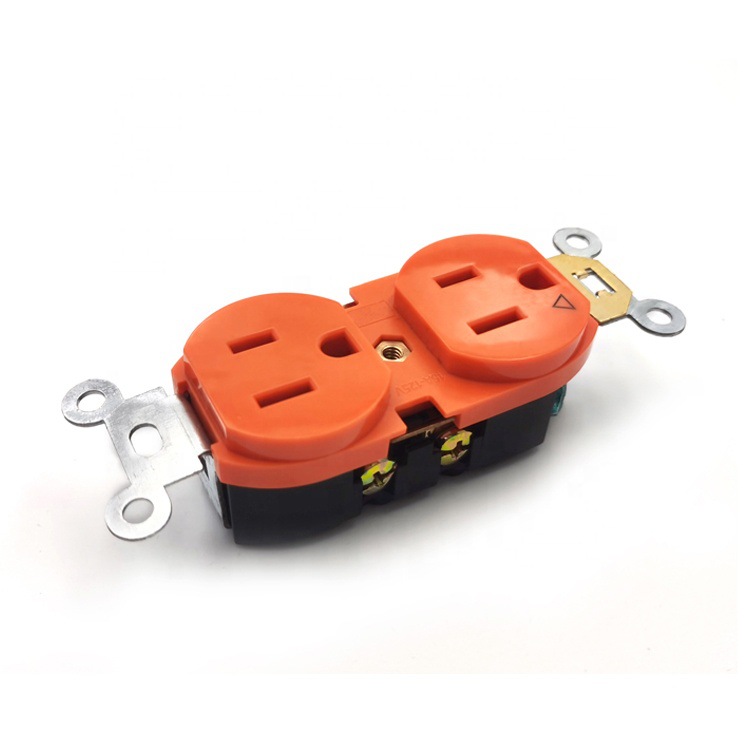 北美市场墨西哥加拿大墙壁六孔红色U99插座