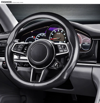 Steering wheel cover — modification parts - round-full-carbon-fiber-38cm