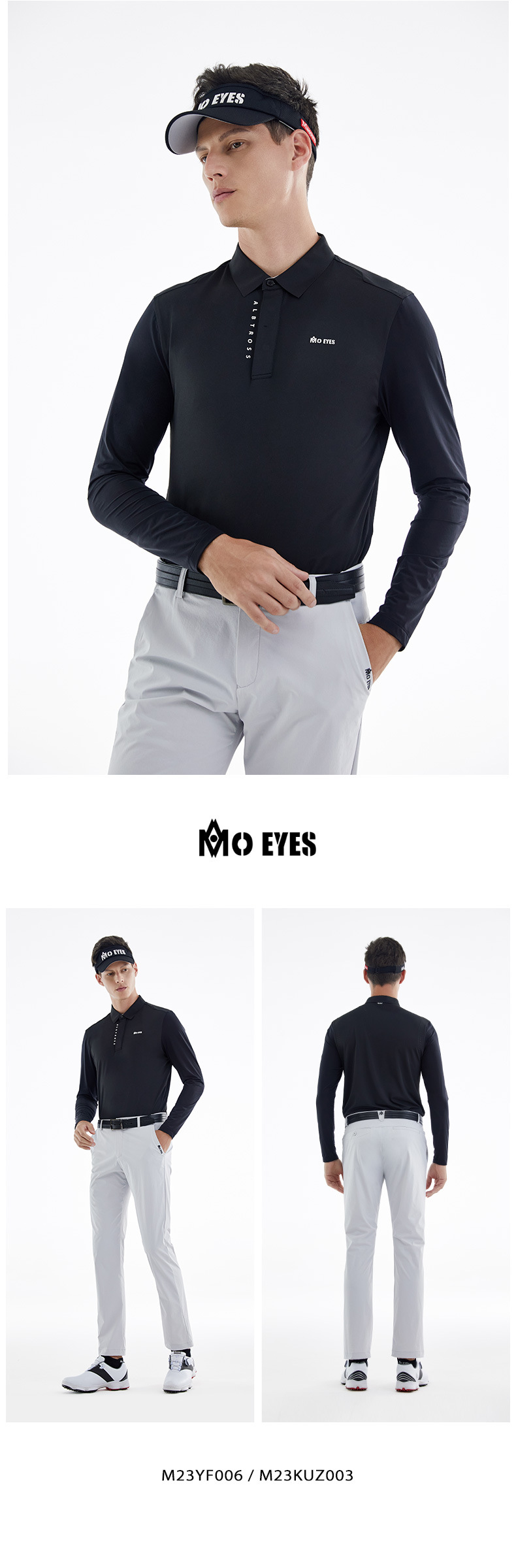 Áo chống nắng nam Moeyes Magic Eye Golf vải lụa lạnh thoáng khí nhanh khô — M23YF006-Áo màu trắng, M23YF006-Áo màu đen chi tiết 10