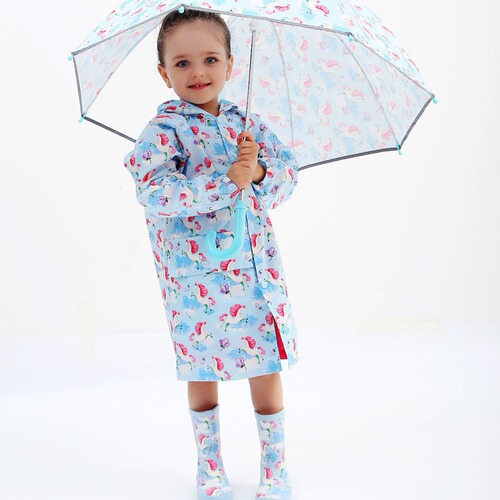 enbihouse source factory cross-border ins magic pocket penguin leopard light poncho children's raincoat