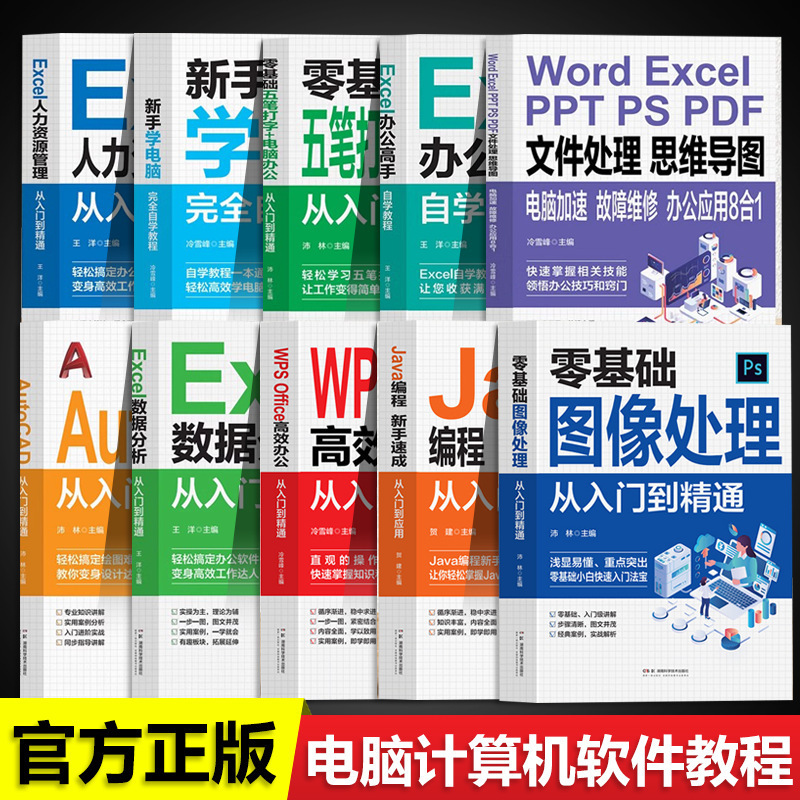 Beginners Learn Computer Applications with Zero Foundation and Self-Study Office Software Form Making Tutorial Books