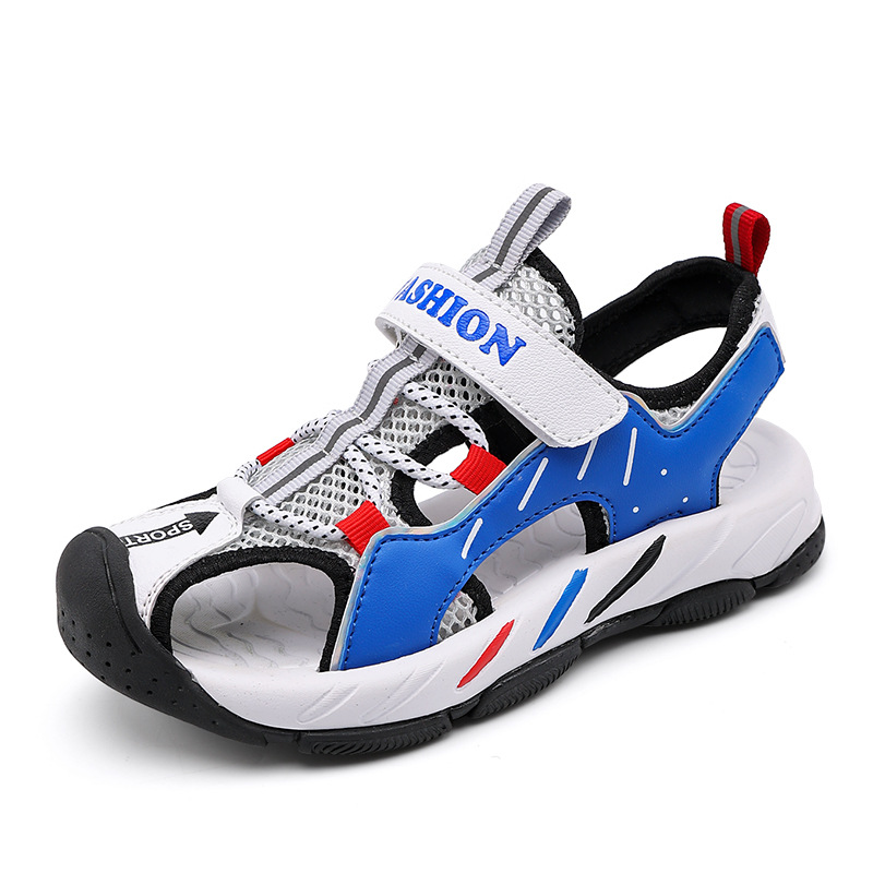【XT899】夏季新品兒童時尚韓版運動涼鞋男女童透氣防水包頭涼鞋