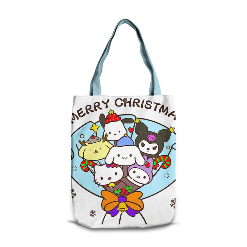 大脸猫 凯蒂·怀特 卡通单肩帆布袋休闲单肩包购物环保袋多图