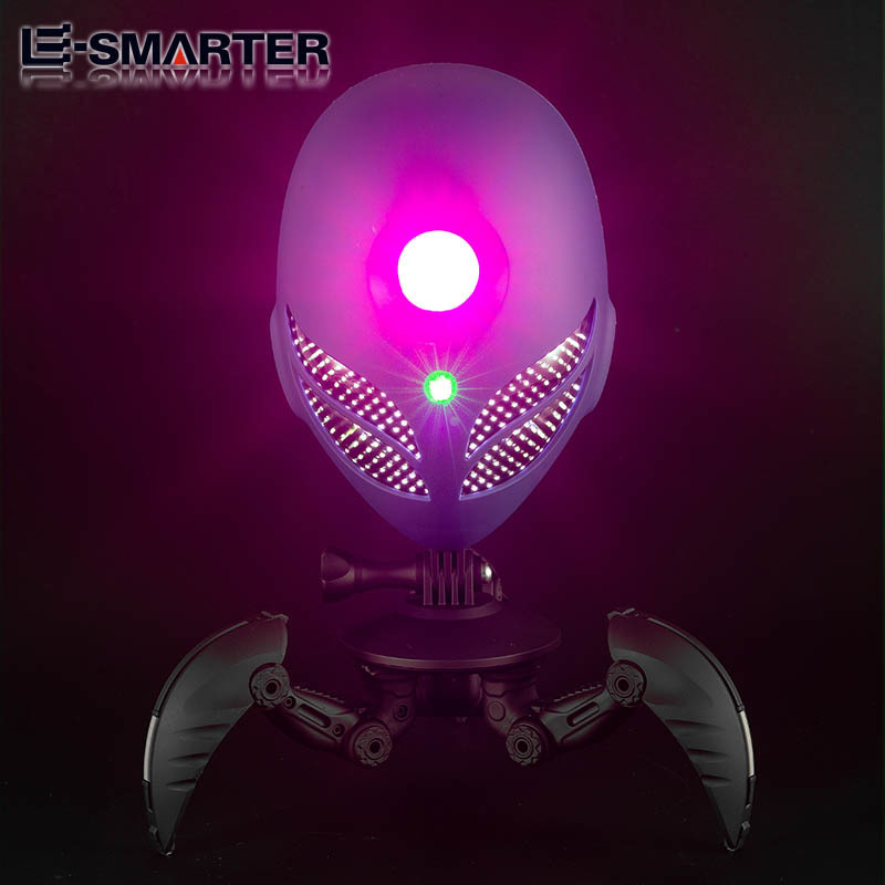 Alienígenas transfronterizos dinámicamente girando luz de estrella 6 nebulosa láser giratoria interior y exterior camping luz de atmósfera