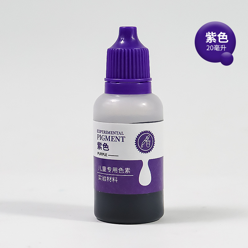 20ml experimento científico infantil soluble en agua colorante de grado alimenticio agua aceite de goma pasta pigmento jabón tóner manual
