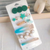 Advanced hairgrip from pearl with bow, bangs, brand hairpins, crab pin, high-quality style, Korean style