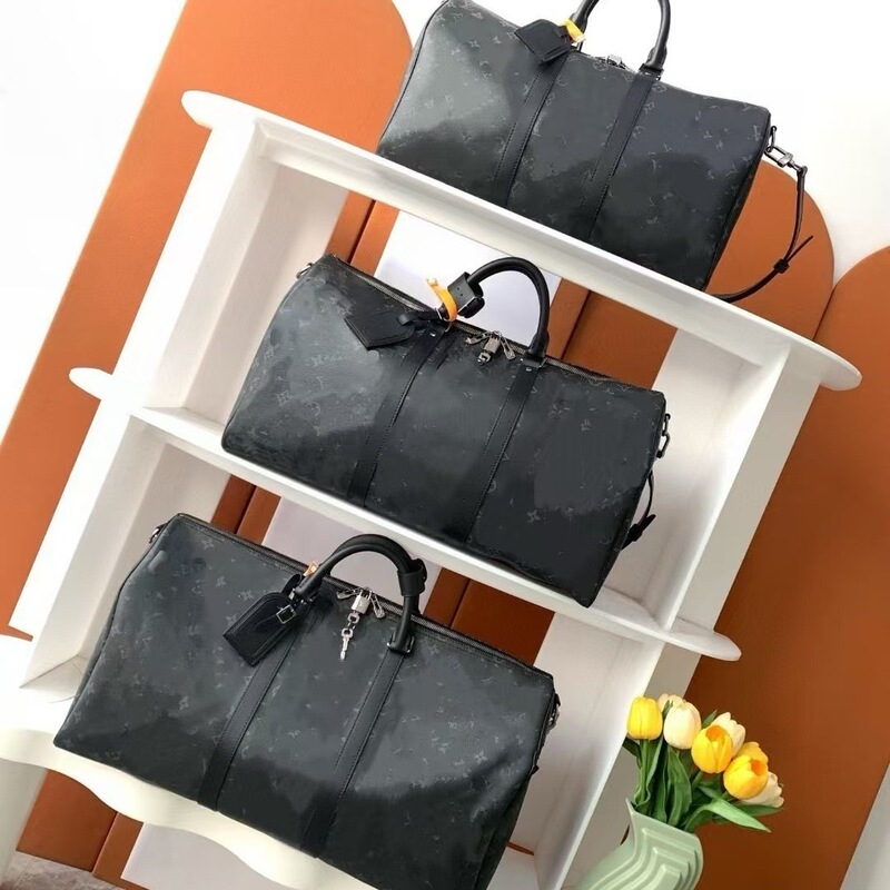 (Guangzhou Cross-Border Chip Version) Luya Keepall50 Large Capacity Luggage Bag m lv Travel Bag Men's Shoulder Bag (Guangzhou Cross-Border Chip Version) Luya Keepall50 Large Capacity Luggage Bag m lv Travel Bag Men's Shoulder Bag