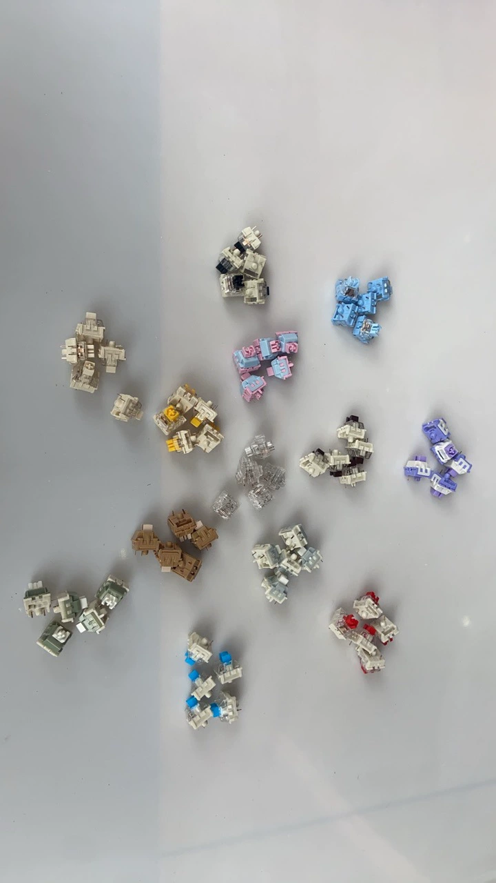 Прямые поставки с источника, механические переключатели клавиатуры, игрушечные валы, индивидуальные самосмазывающиеся многоцветные валы, зеленые валы, чайные валы, красные валы, черные валы.