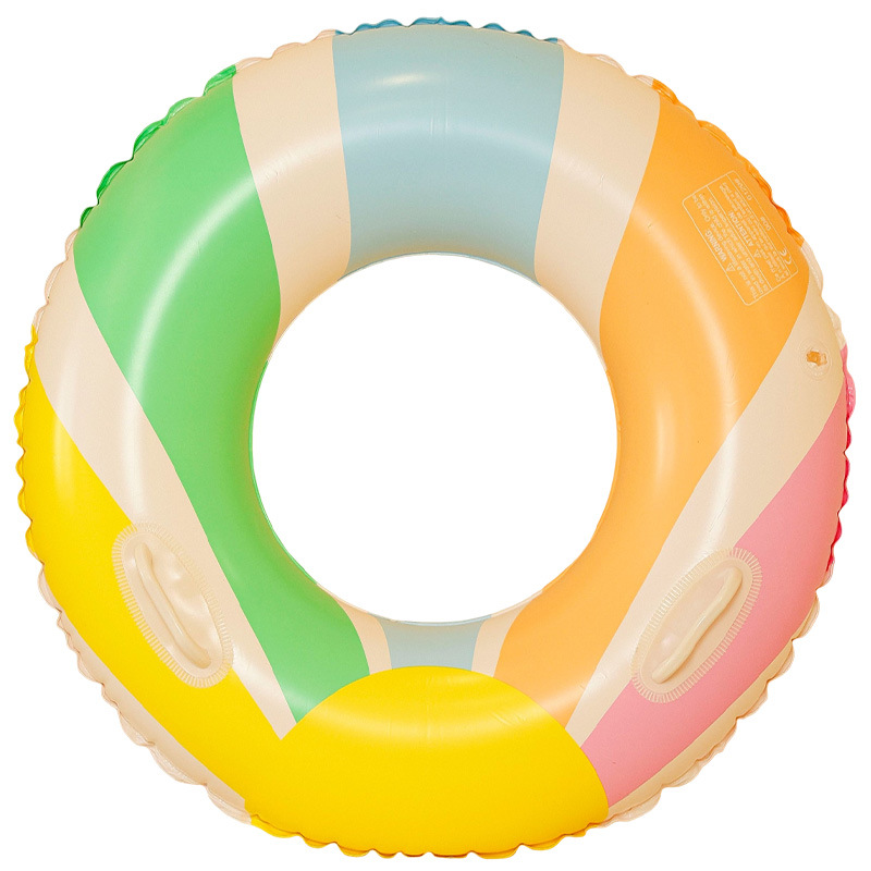 Sunset helado anillo de natación de bolsillo infláble anillo de natación portátil para adultos doble capa anillo de salvavidas al aire libre grueso flotante image 7