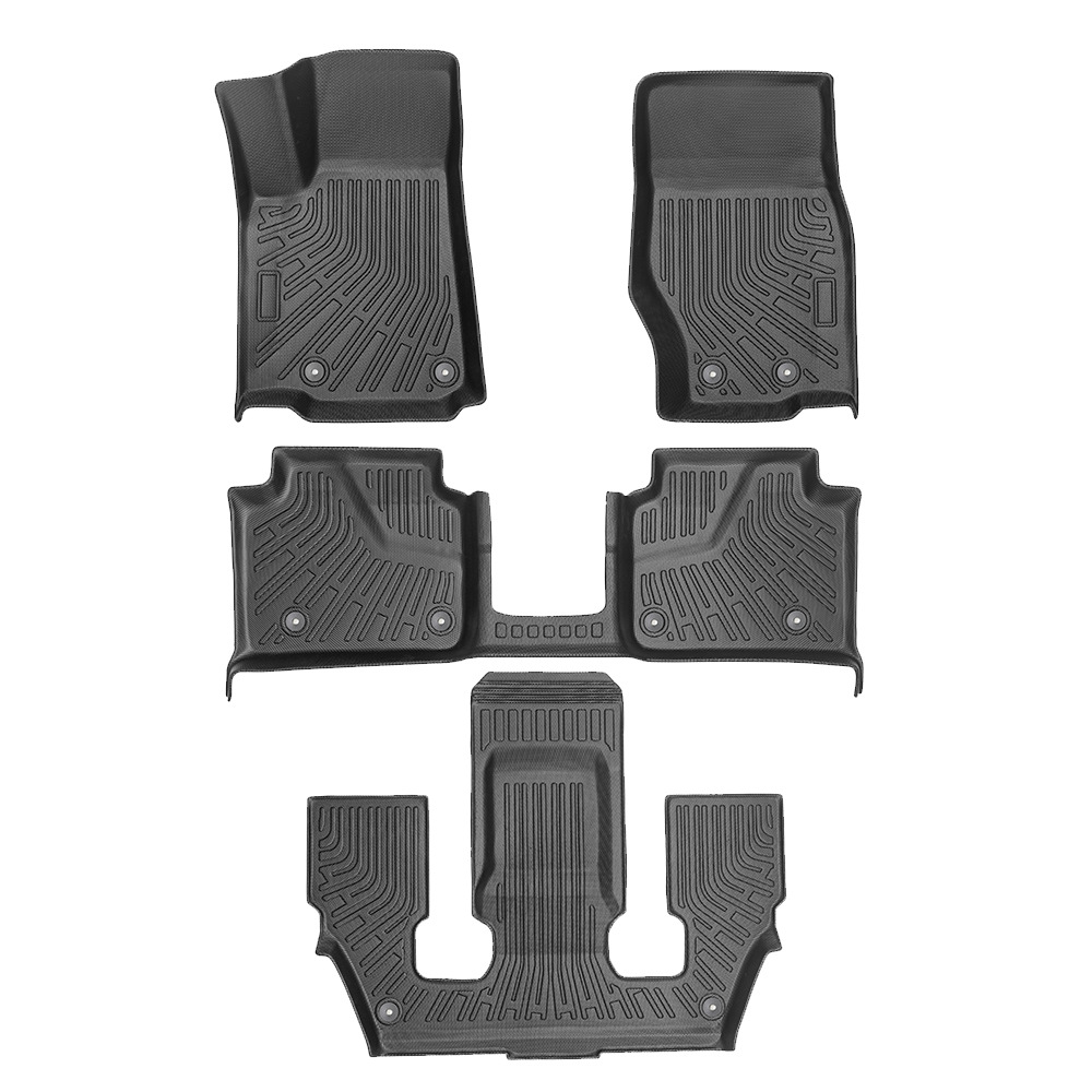 Para Grand Cherokee L 2021 - 2025 TPE Foot Pad 3D All Weather Material Backpack Pad