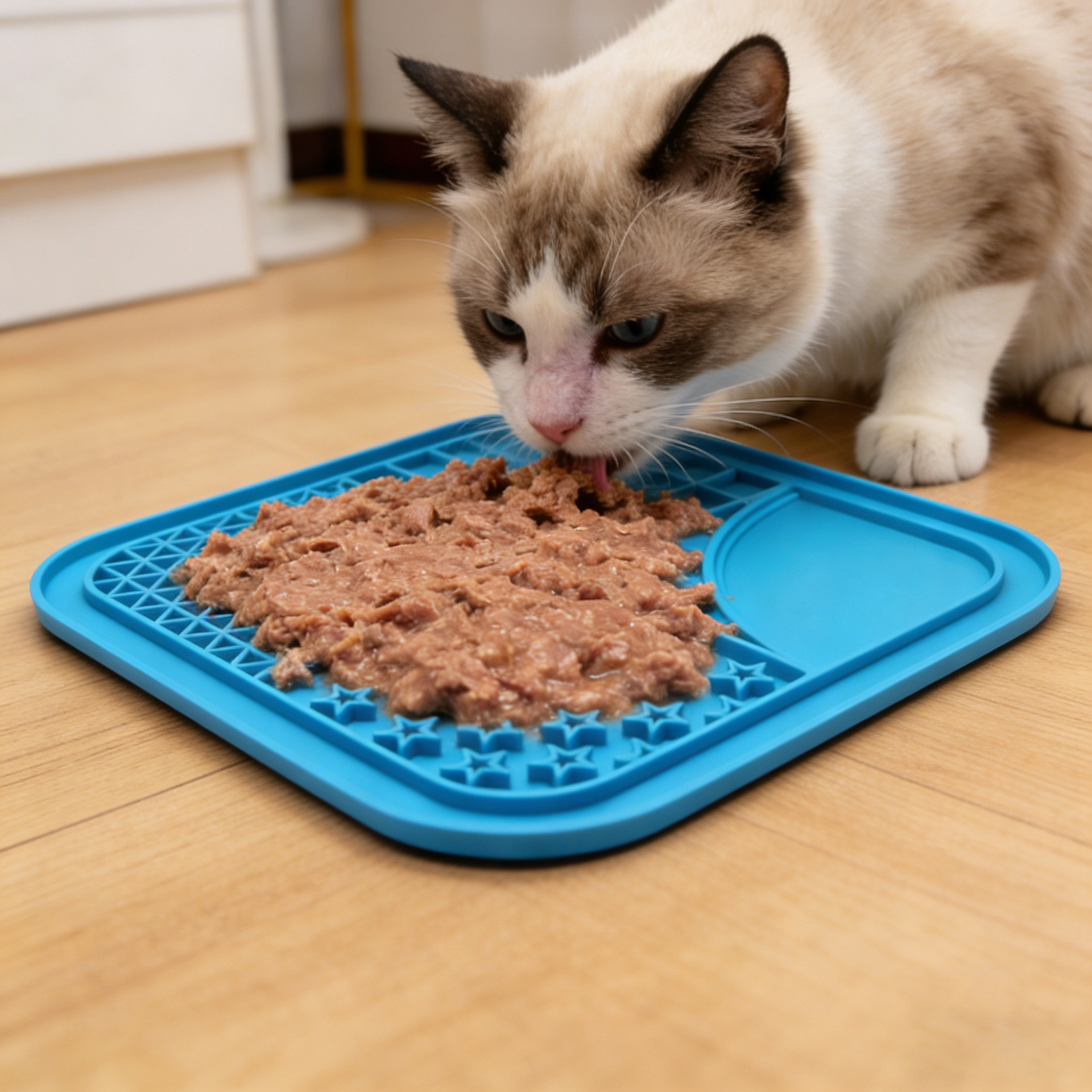 Tapete de Silicona para Mascotas, Tapete de Alimentación Lenta para Perros, Tapete con Ventosa, Tapete para Lamer para Perros, Tapete para Mascotas, Utensilios de Alimentación, Suministros para Perros y Gatos