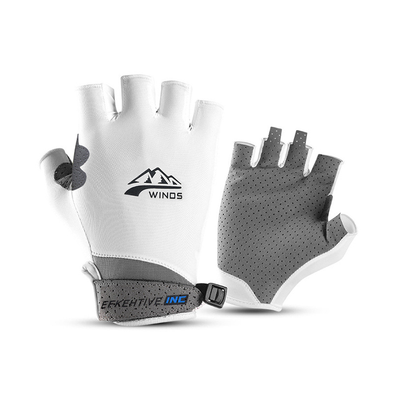 Guantes deportivos absorción de humedad y que absorbe el sudor transpirable resistente al sol pantalla táctil superconductora al aire libre ciclismo hielo Frisbee guantes