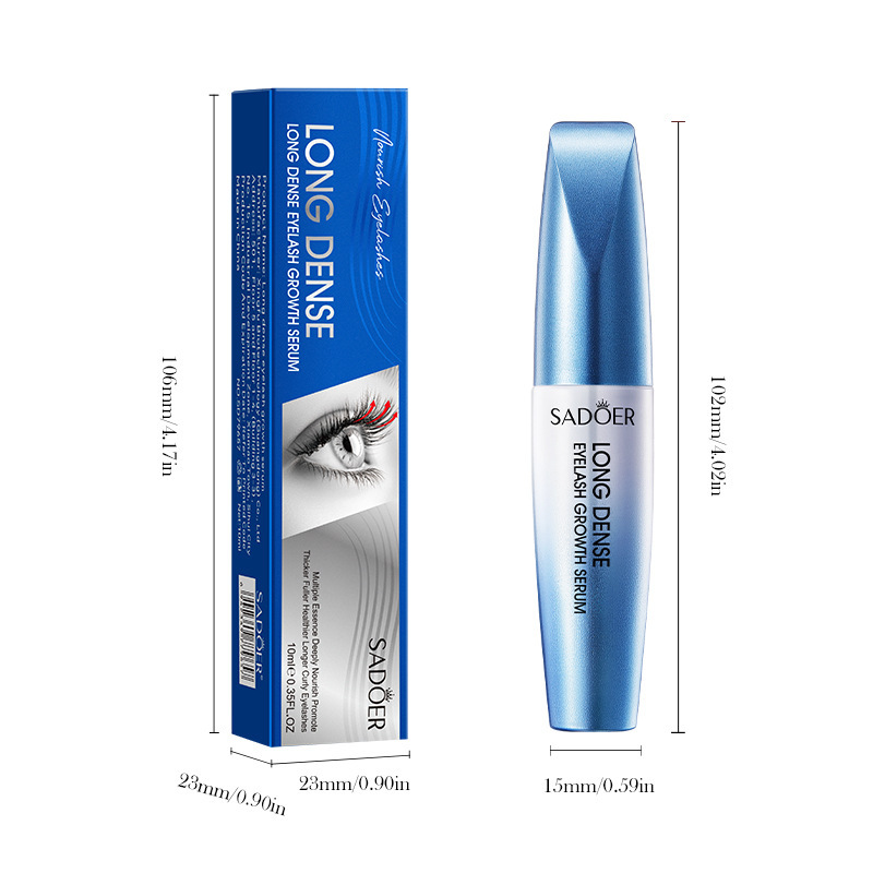 全英文SADOER纤长浓密精华液10ml 卷翘美睫浓密跨境外贸批发|undefined