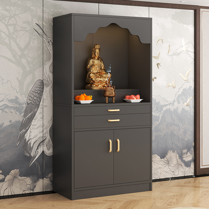 Altar Table for Buddha Statue, Shrine Cabinet, Home Use for Offering Table